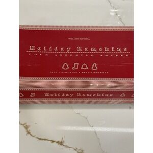 Williams-Sonoma Holiday Ramekins Set of 4 White Ceramic Shapes Tree Snowman Bell